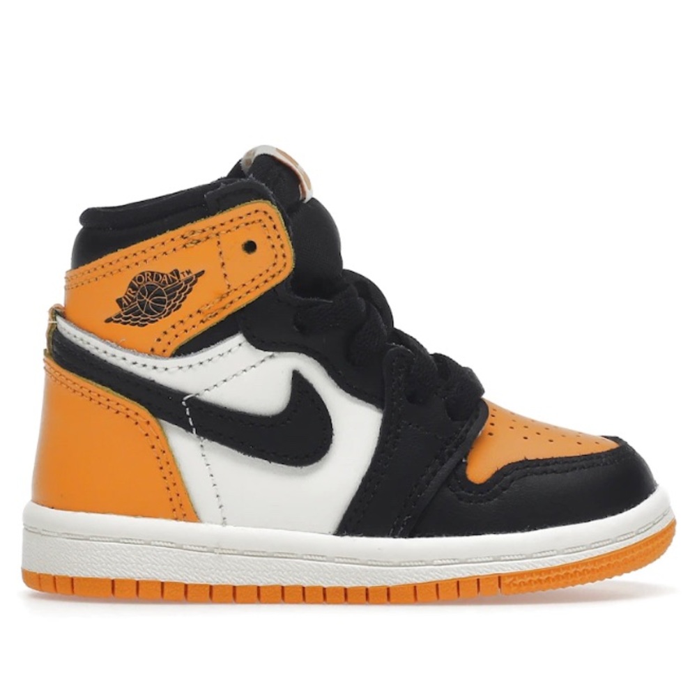 Nike/Jordan Retro 1 (TD) Black/Yellow Toddler Shoes Size 4c Authentic Deadstock
